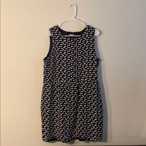 JCREW NAVY HEART DRESS